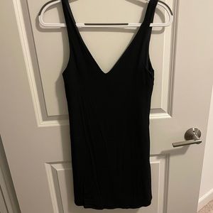 Lulu's black v neck dress